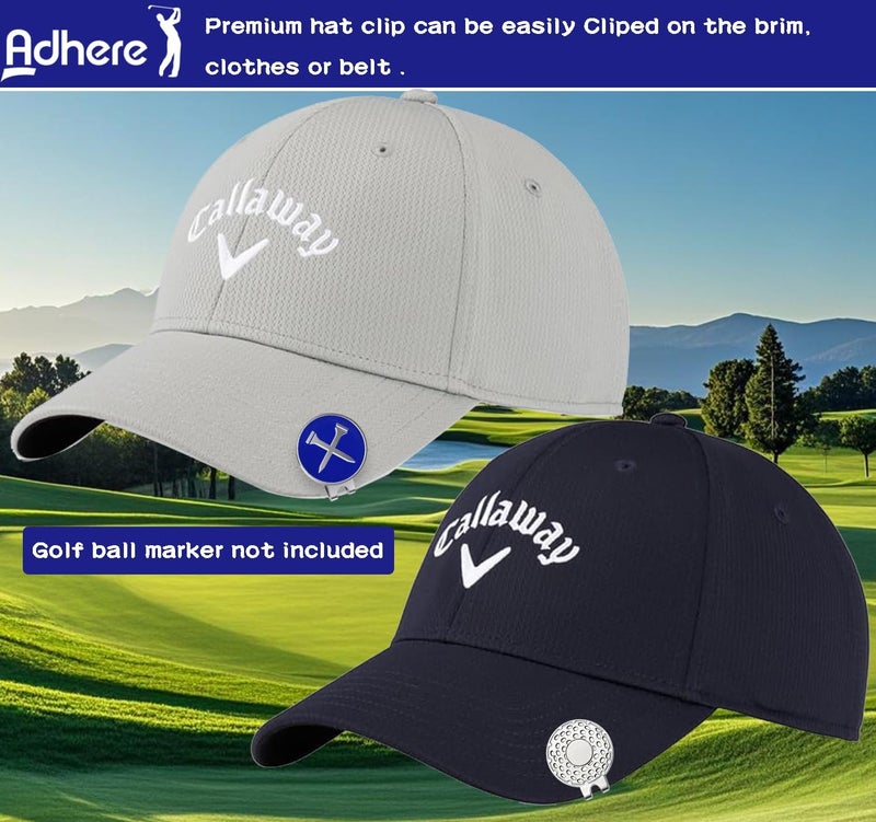 Adhere Golf Hat Clip Golf Ball Marker Holder Magnetic Golf Cap Clips Without Ball Marker - Image 3